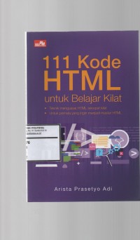 111 Kode HTML untuk belajar kilat