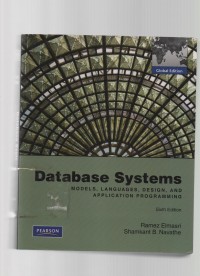 Image of Database sytems models, launguages, design, and application programming