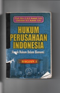 Image of HUKUM PERUSAHAAN INDONESIA (ASPEK HUKUM DALAM EKONOMI) Bagian 1