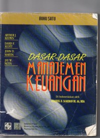 Dasar - dasar manajemen keuangan buku 1