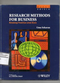 Research Methods For Business edisi 4