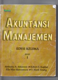 Image of Akutansi Manajemen Edisi 5