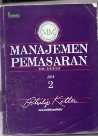 Image of Manajemen pemasarab jilid 2