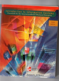 Image of Introduction to information systems essentials fot the internetworked e-business enterprise