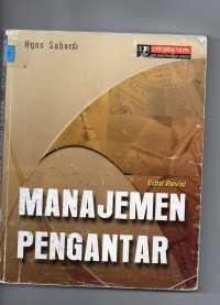 Manajemen Pengantar : Edisi Revisi