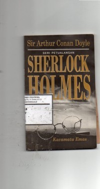 Sherlock holmes kacamata emas