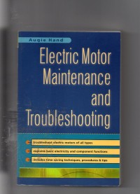 Electric motor maintenance and troubleshooting