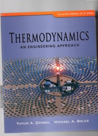 Image of Thermodynamics an engineering approach