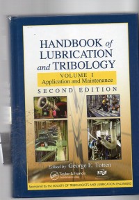 Image of Handbook of lubricantion and tribology
