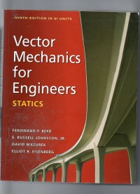 Image of Vector mechanics for engineers statics
