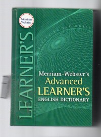 Advanced learer's english dictiornary