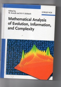 Mathematical analysis of evolution, information, and complexity